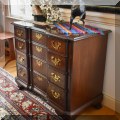 F05. Ethan Allen Georgian Court 4-drawer chest. 31"h x 36"w x 20"d 